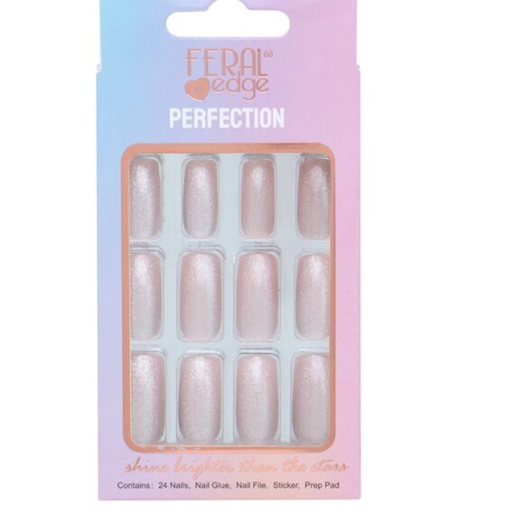 One Box FERAL EDGE PERFECTION DESIGN1: 24-Piece Press-On Nail Set - Picture 1 of 1